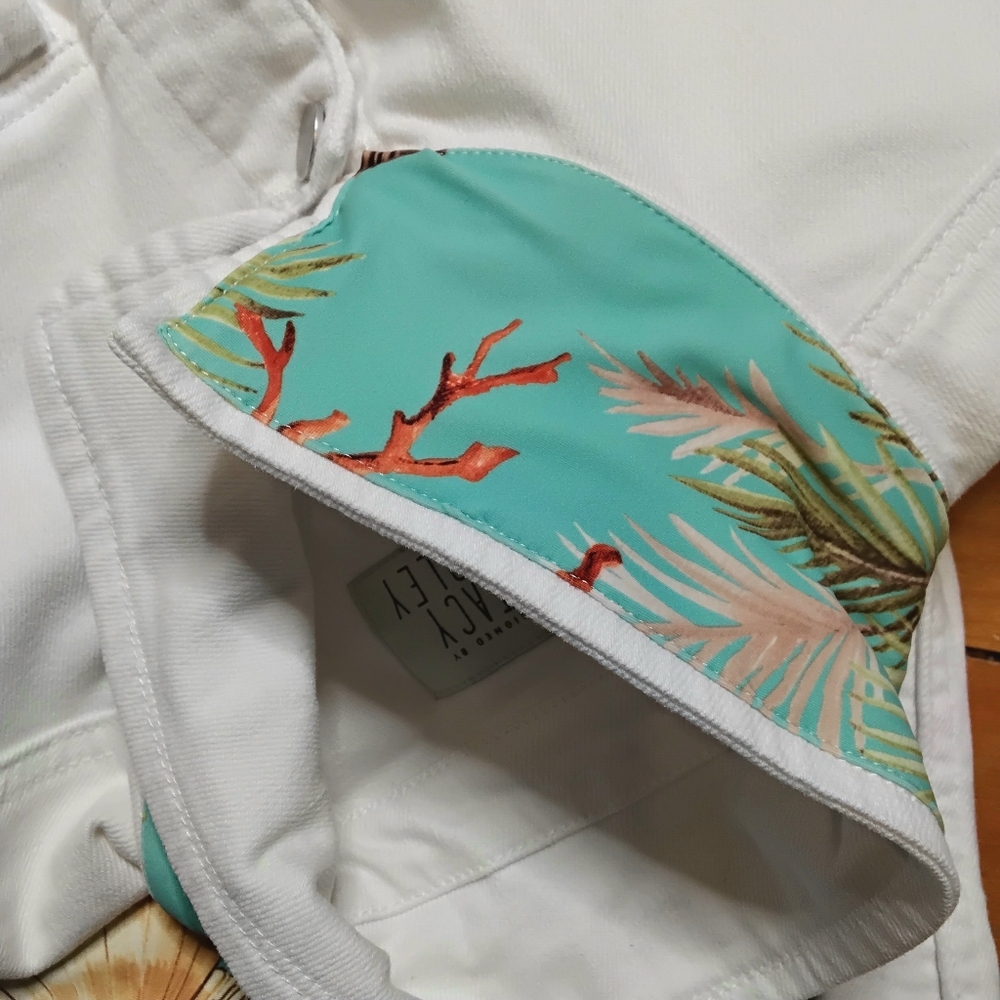 Stacy Bradley Print Back Jean Jacket - Picture 11 of 13